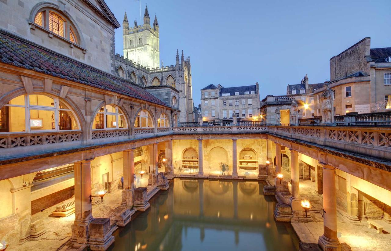 Bathen House Boutique Hotel Buitenkant foto The Roman Baths in Bath